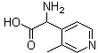 CAS # 500755-89-5, alpha-Amino-3-methyl-4-pyridineacetic acid