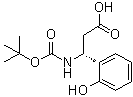 structure of CAS# 500788-88-5, (betaR)-beta-[[叔丁氧羰基]氨基]-2-羟基苯丙酸