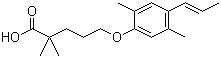 CAS # 500904-61-0, 5-[2,5-Dimethyl-4-(1-propen-1-yl)phenoxy]-2,2-dimethylpentanoic acid