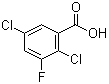 structure of CAS# 501008-42-0, 2,5-二氯-3-氟苯甲酸