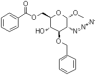 CAS # 501088-17-1, Methyl 2-azido-2-deoxy-3-O-(phenylmethyl)-alpha-D-glucopyranoside 6-benzoate