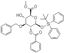 CAS 登录号：501089-42-5, 1-O-[(叔丁基)二苯基硅烷基]-3-O-(苯基甲基)-beta-D-吡喃葡萄糖醛酸甲酯 2-苯甲酸酯