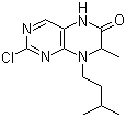 structure of CAS# 501439-14-1, 2-氯-7,8-二氢-7-甲基-8-(3-甲基丁基)-6(5H)-蝶啶酮