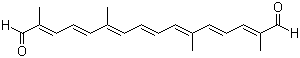 CAS # 502-70-5, (2E,4E,6E,8E,10E,12E,14E)-2,6,11,15-Tetramethyl-2,4,6,8,10,12,14-hexadecaheptaenedial