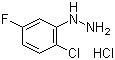structure of CAS# 502496-25-5, 2-Chloro-5-fluorophenylhydrazine hydrochloride