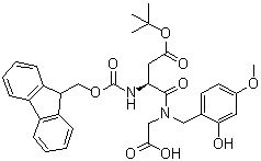CAS # 502640-94-0, N-[(9H-Fluoren-9-ylmethoxy)carbonyl]-L-alpha-aspartyl-N-[(2-hydroxy-4-methoxyphenyl)methyl]glycine 1-(1,1-dimethylethyl) ester