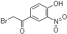 CAS # 5029-61-8, 2-Bromo-4'-hydroxy-3'-nitroacetophenone, 2-Bromo-1-(4-hydroxy-3-nitrophenyl)ethanone, 2-Bromo-4'-hydroxy-3'-nitroacetophenone