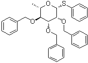 CAS # 503065-79-0, Phenyl 6-deoxy-2,3,4-tris-O-(phenylmethyl)-1-thio-beta-L-mannopyranoside