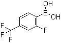 structure of CAS# 503309-11-3, 2-氟-4-三氟甲基苯硼酸