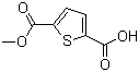 structure of CAS# 50340-79-9, 5-(甲氧基羰基)噻吩-2-甲酸