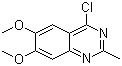 structure of CAS# 50377-49-6, 4-氯-6,7-二甲氧基-2-甲基喹唑啉