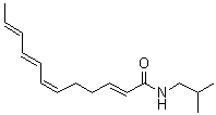 (2E,6Z,8E,10E)-N-(2-甲基丙基)-2,6,8,10-十二碳四烯酰胺分子结构 (CAS 504-97-2)
