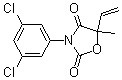 CAS # 50471-44-8, Vinclozolin, (±)-Vinclozolin, BAS 352-04F, BAS 35202F, BAS 35204, N-3,5-Dichlorophenyl-5-methyl-5-vinyloxazolidine-2,4-dione, Ornalin, Ranilan, Ronilan, Ronilan 50WP