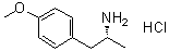 CAS # 50505-80-1, (alphaR)-4-Methoxy-alpha-methylbenzeneethanamine hydrochloride, (R)-2-(4-Methoxyphenyl)-1-methyl-ethylamine hydrochloride, l-para-Methoxyamphetamine hydrochloride