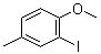 structure of CAS# 50597-88-1, 2-Iodo-4-methylanisole