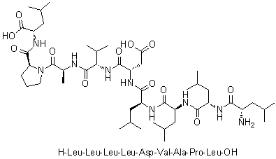 CAS # 506421-86-9, L-Leucyl-L-leucyl-L-leucyl-L-leucyl-L-alpha-aspartyl-L-valyl-L-alanyl-L-prolyl-L-leucine