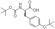 structure of CAS# 507276-74-6, N-[叔丁氧羰基]-O-(叔丁基)-D-酪氨酸