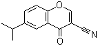 structure of CAS# 50743-32-3, 6-异丙基-4-氧代-4H-1-苯并吡喃-3-甲腈