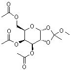 1,2-O-(1-Methoxyethylidene)-alpha-D-galactopyranose 3,4,6-triacetate molecular structure (CAS 50801-29-1)