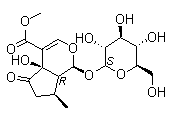 structure of CAS# 50816-24-5, 5-羟基马鞭草苷