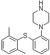 1-[2-[(2,6-Dimethylphenyl)thio]phenyl]piperazine molecular structure (CAS 508233-76-9)