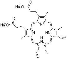 structure of CAS# 50865-01-5, Disodium protoporphyrin IX