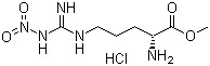 structure of CAS# 50912-92-0, N5-[亚氨基(硝基氨基)甲基]-D-鸟氨酸甲酯盐酸盐