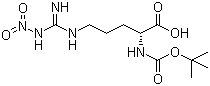structure of CAS# 50913-12-7, N'-硝基-N-叔丁氧羰基-D-精氨酸