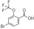 structure of CAS# 509142-48-7, 4-Bromo-2-(trifluoromethoxy)benzoic acid