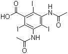 structure of CAS# 50978-11-5, 3,5-Diacetamido-2,4,6-triiodobenzoic acid
