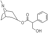 CAS # 51-55-8, Atropine, endo-(+/-)-alpha-(Hydroxymethyl)benzeneacetic acid 8-methyl-8-azabicyclo[3.2.1]oct-3-yl ester