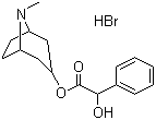 CAS 登录号：51-56-9, 氢溴酸后马托品, 后马托品氢溴酸盐, 8-甲基-8-氮杂双环[3.2.1]辛-3-醇 alpha-羟基苯乙酸酯氢溴酸盐