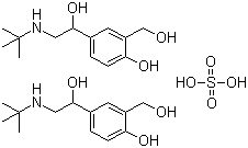 structure of CAS# 51022-70-9, 硫酸沙丁胺醇