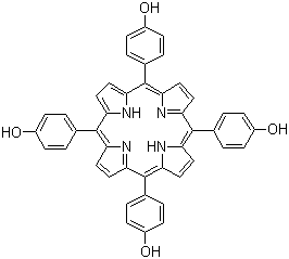 CAS # 51094-17-8, 5,10,15,20-Tetrakis(4-hydroxyphenyl)porphyrin, 5,10,15,20-Tetrakis(4-hydroxyphenyl)-21H,23H-porphine, meso-Tetra(p-hydroxyphenyl)porphine