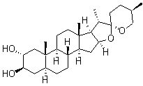 支脱皂苷元分子结构 (CAS 511-96-6)