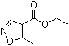 CAS # 51135-73-0, Ethyl 5-methylisoxazole-4-carboxylate, Ethyl 5-methyl-4-isoxazolecarboxylate, 5-Methyl-4-isoxazolecarboxylic acid ethyl ester