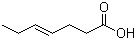 CAS # 51193-78-3, (E)-4-Heptenoic acid, trans-4-Heptenoic acid