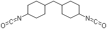 CAS # 5124-30-1, Methylene-bis(4-cyclohexylisocyanate), 1,1-Methylene bis(4-isocyanatocyclohexane), 1,1'-Methylenebis-(4-Isocyanatocyclohexane), 4,4'-Diisocyanatodicyclohexylmethane, 4,4'-Methylenebis(cyclohexyl isocyanate), Bis(4-isocyanatocyclohexyl) methane, Dicyclohexylmethane-4,4'-diisocyanate, Hydrogenated MDI, Nacconate H 12