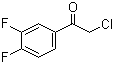 structure of CAS# 51336-95-9, 2-氯-1-(3,4-二氟苯基)乙酮