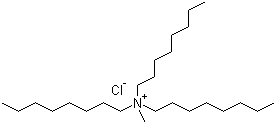 structure of CAS# 5137-55-3, Methyl trioctyl ammonium chloride