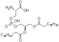 CAS # 51446-62-9, Distearoylphosphatidylserine, 1,2-Distearoyl phosphatidyl serine, 1,2-Distearoyl-sn-3-glycerophosphoserine, 1,2-Distearoyl-sn-glycero-3-phosphatidylserine