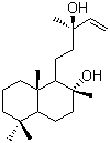 CAS 登录号：515-03-7, 香紫苏醇, (1R,2R,8aS)-十氢-1-(3-羟基-3-甲基-4-戊烯基)-2,5,5,8a-四甲基-2-萘醇