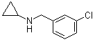 structure of CAS# 51586-21-1, 3-氯-N-环丙基苄胺