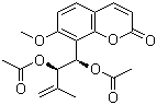 structure of CAS# 51650-59-0, 二乙酸长叶九里香内酯二醇酯