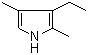 structure of CAS# 517-22-6, 2,4-二甲基-3-乙基吡咯