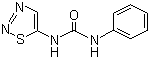 CAS # 51707-55-2, Thidiazuron, 1-Phenyl-3-(1,2,3-thiadiazol-5-yl)urea, 5-Phenylcarbamoylamino-1,2,3-thiadiazole, Dropp