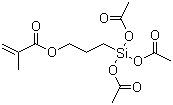CAS 登录号：51772-85-1, 2-甲基-2-丙烯酸 3-[三(乙酰基氧基)硅]丙酯