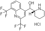 CAS # 51773-92-3, Mefloquine hydrochloride, (2R)-(+/-)-alpha-2-Piperidinyl-2,8-bis(trifluoromethyl)-4-quinolinemethanol monohydrochloride
