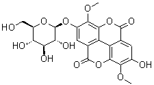 CAS # 51803-68-0, 3,3'-Di-O-methylellagic acid-4'-O-beta-D-glucopyranoside