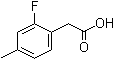 structure of CAS# 518070-28-5, 2-氟-4-甲基苯乙酸